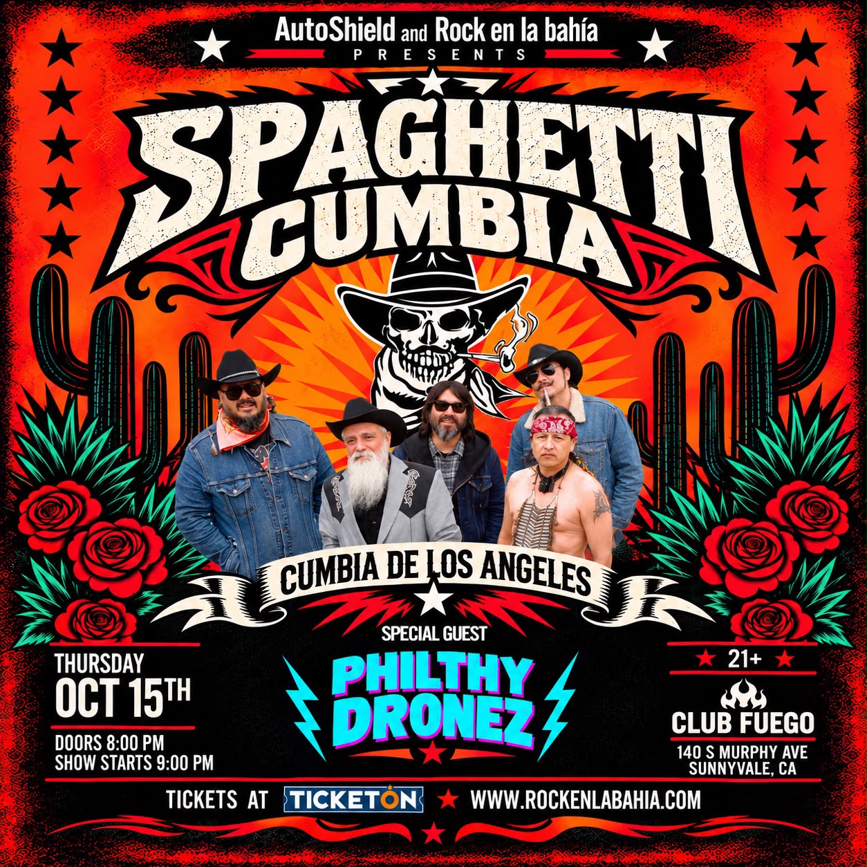 Flyer de Spaghetti Cumbia
